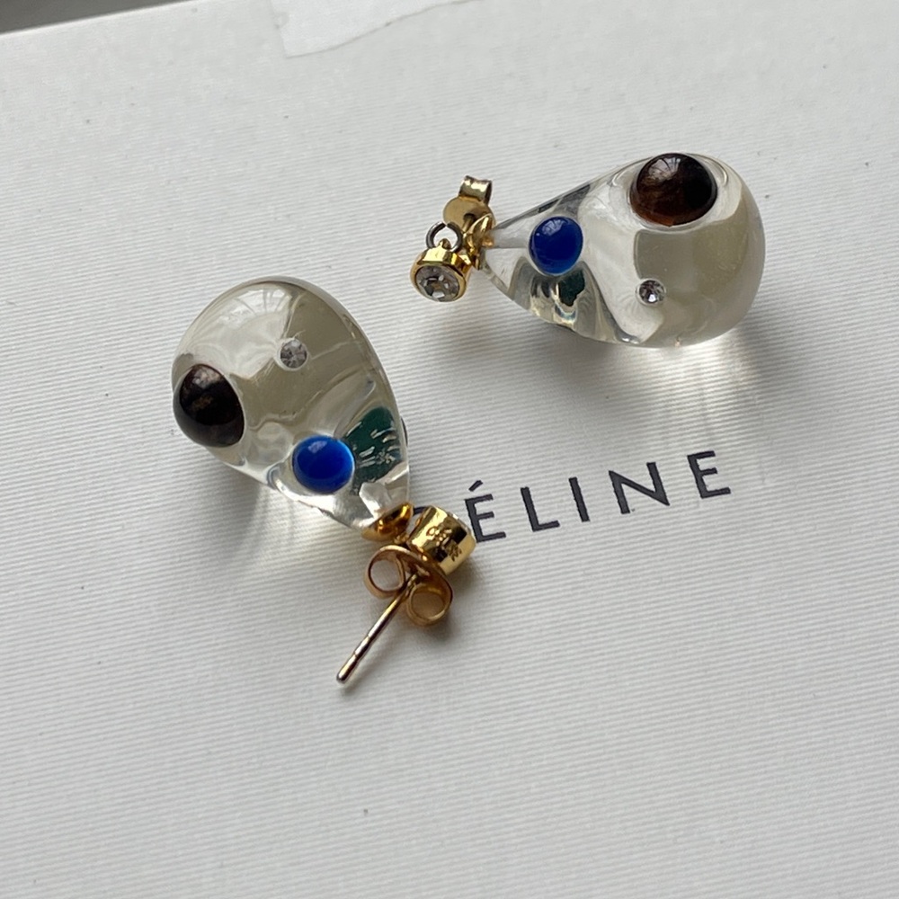 baroque crystal earrings - Picture 4 of 6